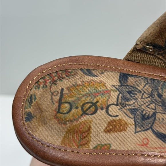 BOC Cadi Tan Vegan Leather Braid Accent Clogs Size 11 - Picture 10 of 15